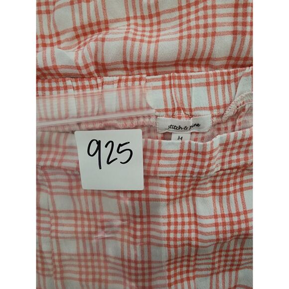 Stitch & Pine White and Orange Light Spring Midi Skirt  with Slit Size M - Picture 6 of 6